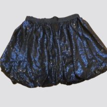 jupe enfant bleu nuit avec découpe taille - vêtements adaptés